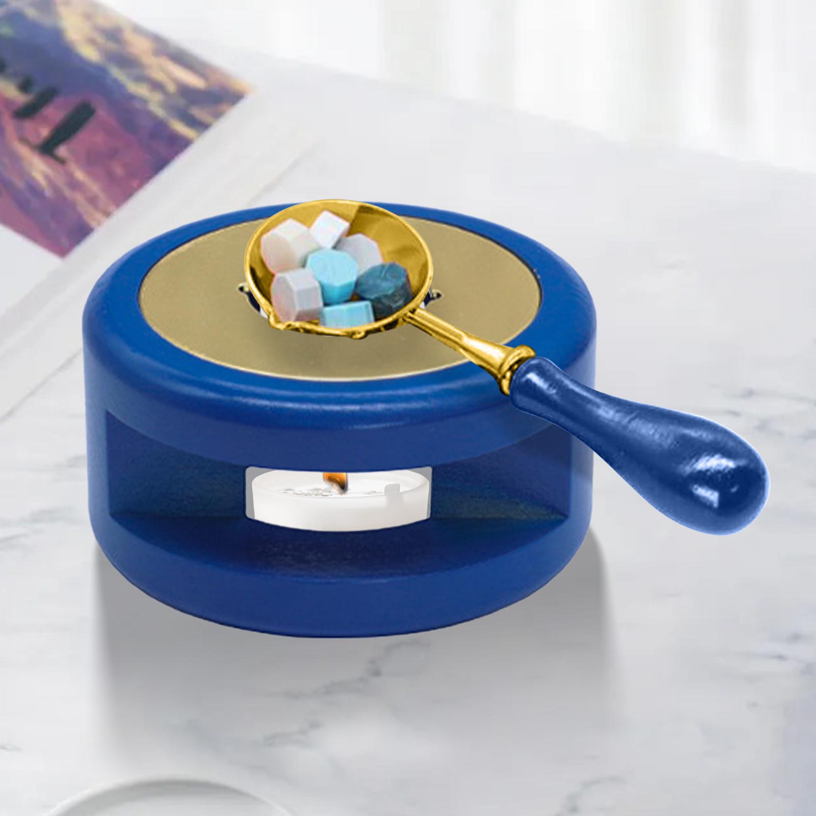 Wax Seal Letter Kit - ชุดเตาหลอมขี้ผึ้งทองแดงพร้อมที่วางช้อนและอุปกรณ์ประทับตราสำหรับจดหมาย บัตรเชิญ และงานฝีมือ