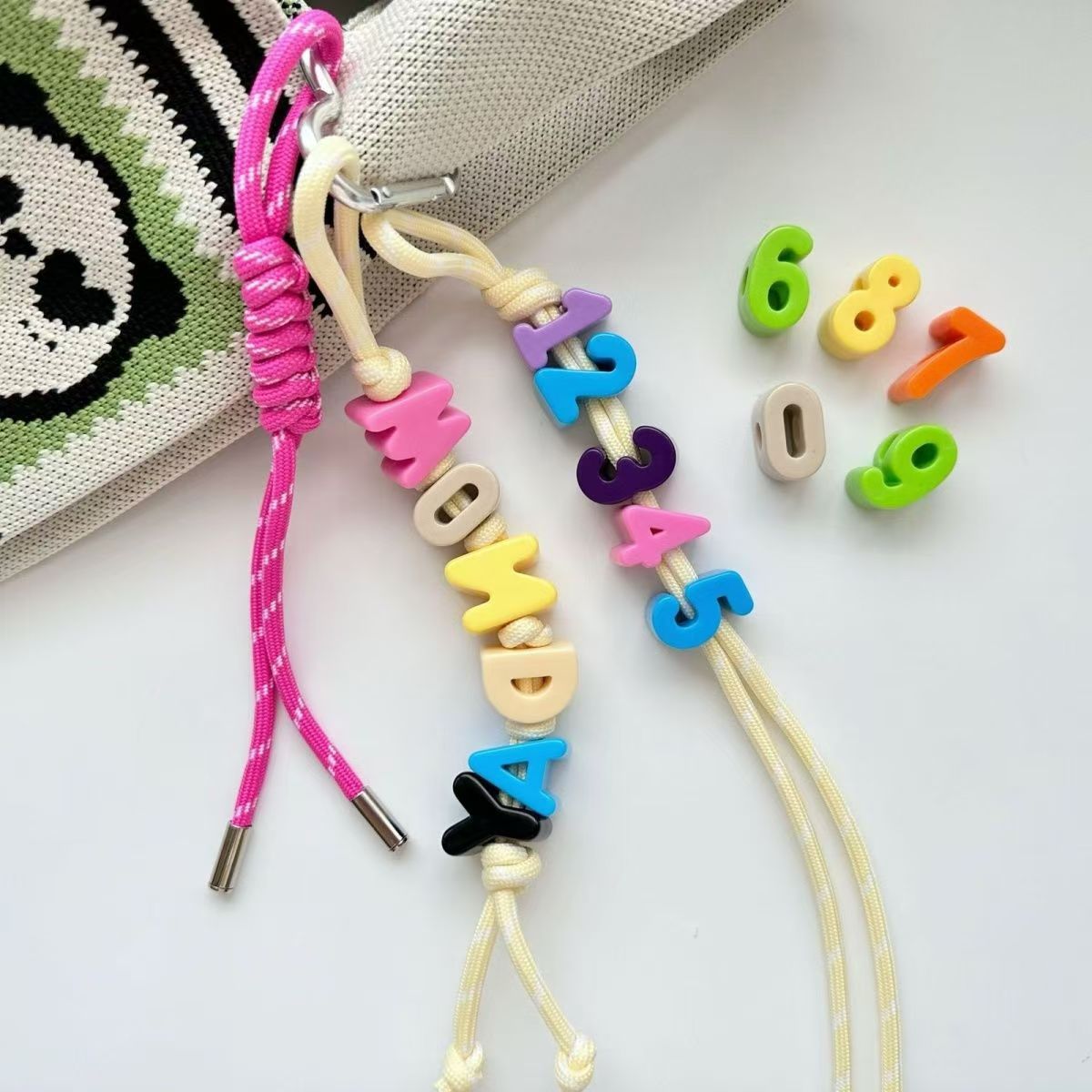 Initial Ring Custom - Custom ชื่อพวงกุญแจ 1-7 ตัวอักษรพวงกุญแจ Handmade Custom