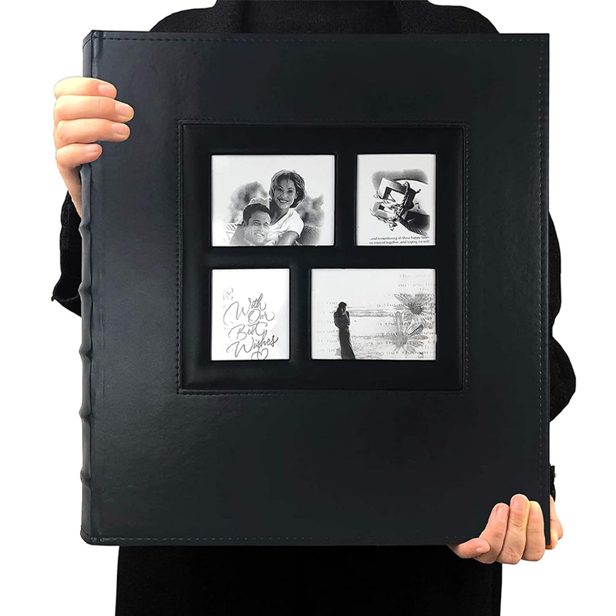 Custom Photo Book - อัลบั้มภาพ 4x6 500 หน้ารูปภาพปกหนังความจุขนาดใหญ่อัลบั้มภาพงานแต่งงานถือ 500 ภาพถ่ายแนวนอนและแนวตั้ง