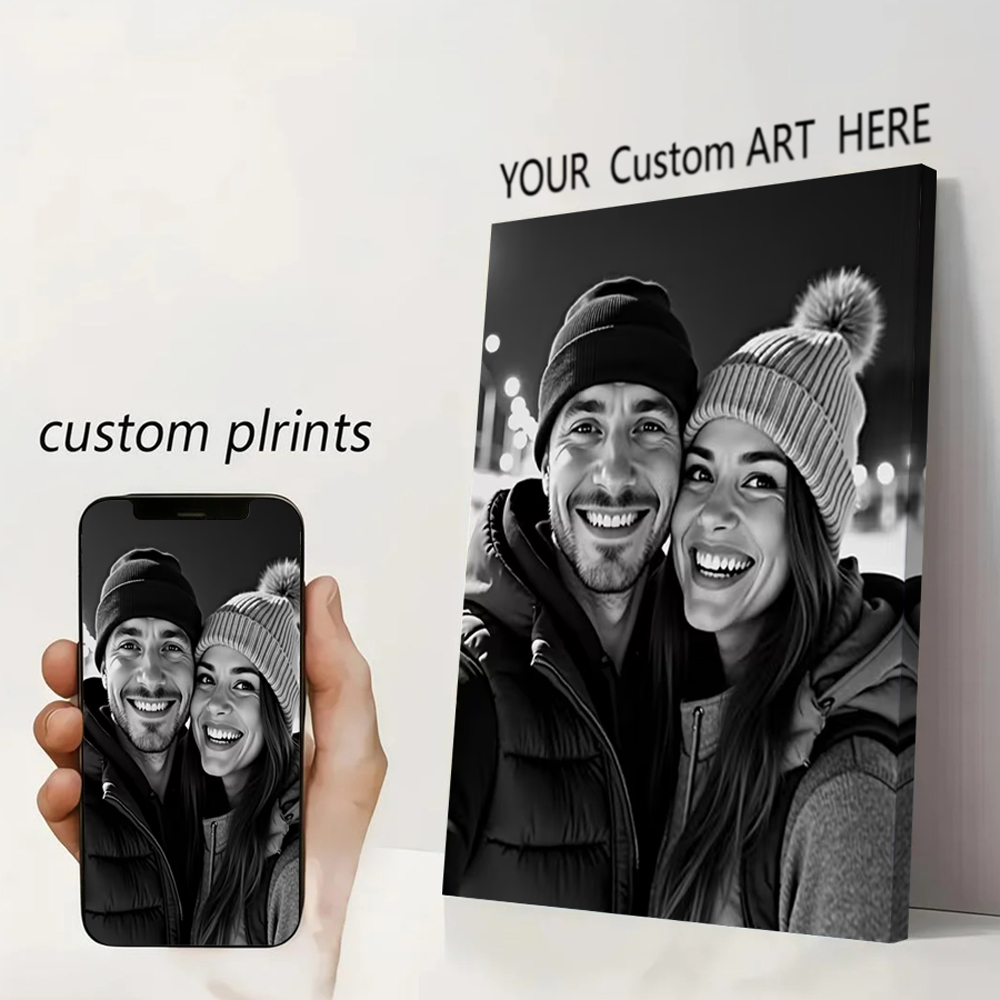 Pet Portrait Custom - ภาพพิมพ์บนผ้าใบตามสั่งจากภาพถ่ายของคุณเอง สำหรับงานแต่งงาน วันเกิด โปสเตอร์ ตกแต่งผนัง ภาพสัตว์เลี้ยง