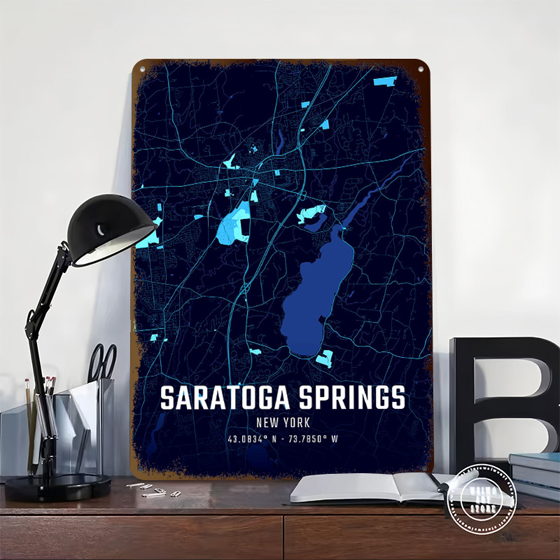 โปสเตอร์แผนที่เมืองซาราโทกาสปร - Custom Map Poster บทวิจารณ์และราคา
