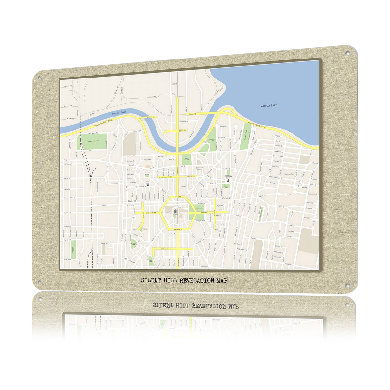 โปสเตอร์โลหะลายแผนที่ Silent H - Custom Map Poster บทวิจารณ์และราคา