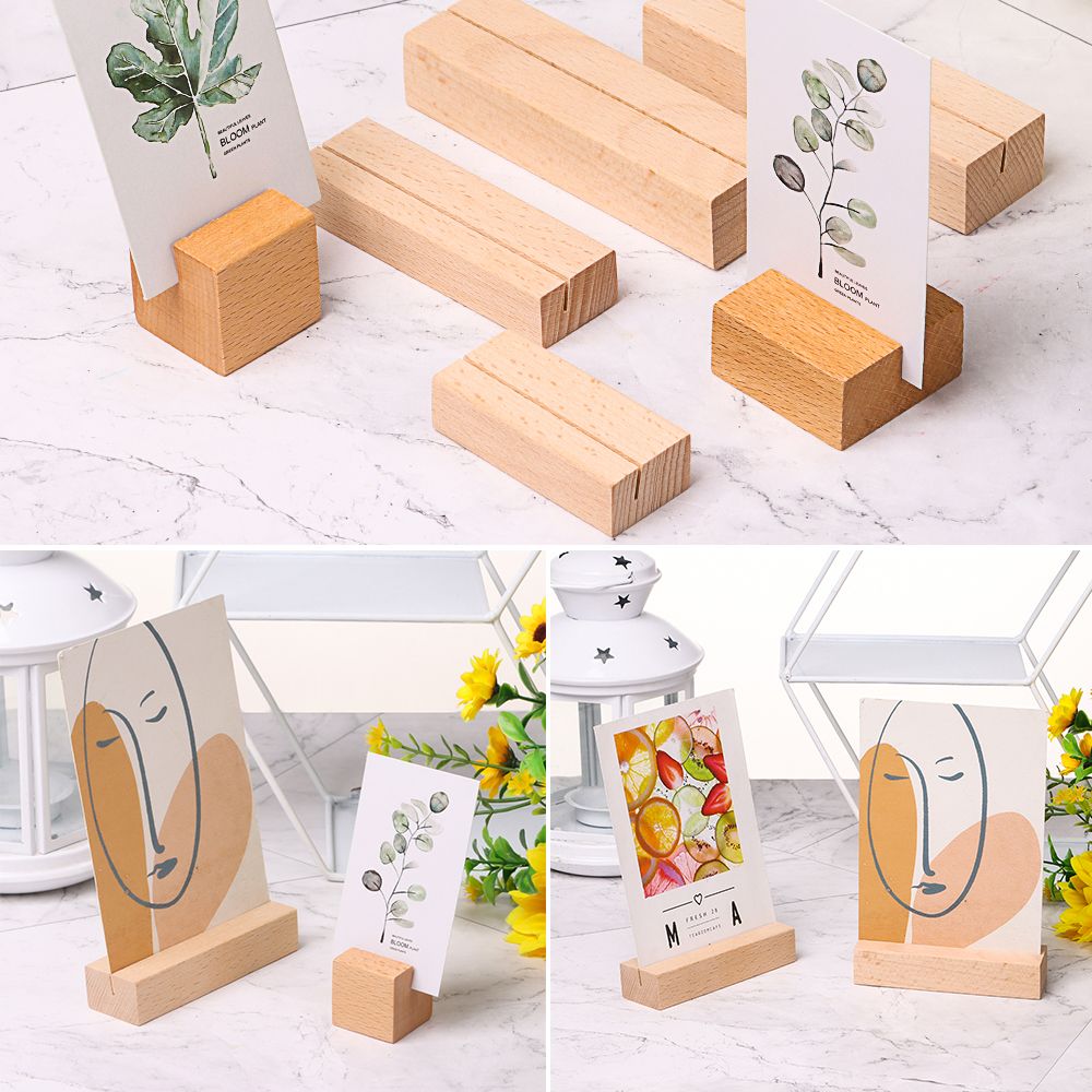 กรอบรูปฐานโต๊ะการ์ดไม้ธรรมชาติ - Engraved Wood Frame บทวิจารณ์และราคา