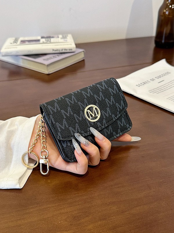 ที่ใส่บัตรหนังเทียมพิมพ์ลายโมโ - Monogram Keychain Leather บทวิจารณ์และราคา