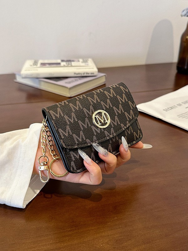 ที่ใส่บัตรหนังเทียมพิมพ์ลายโมโ - Monogram Keychain Leather บทวิจารณ์และราคา