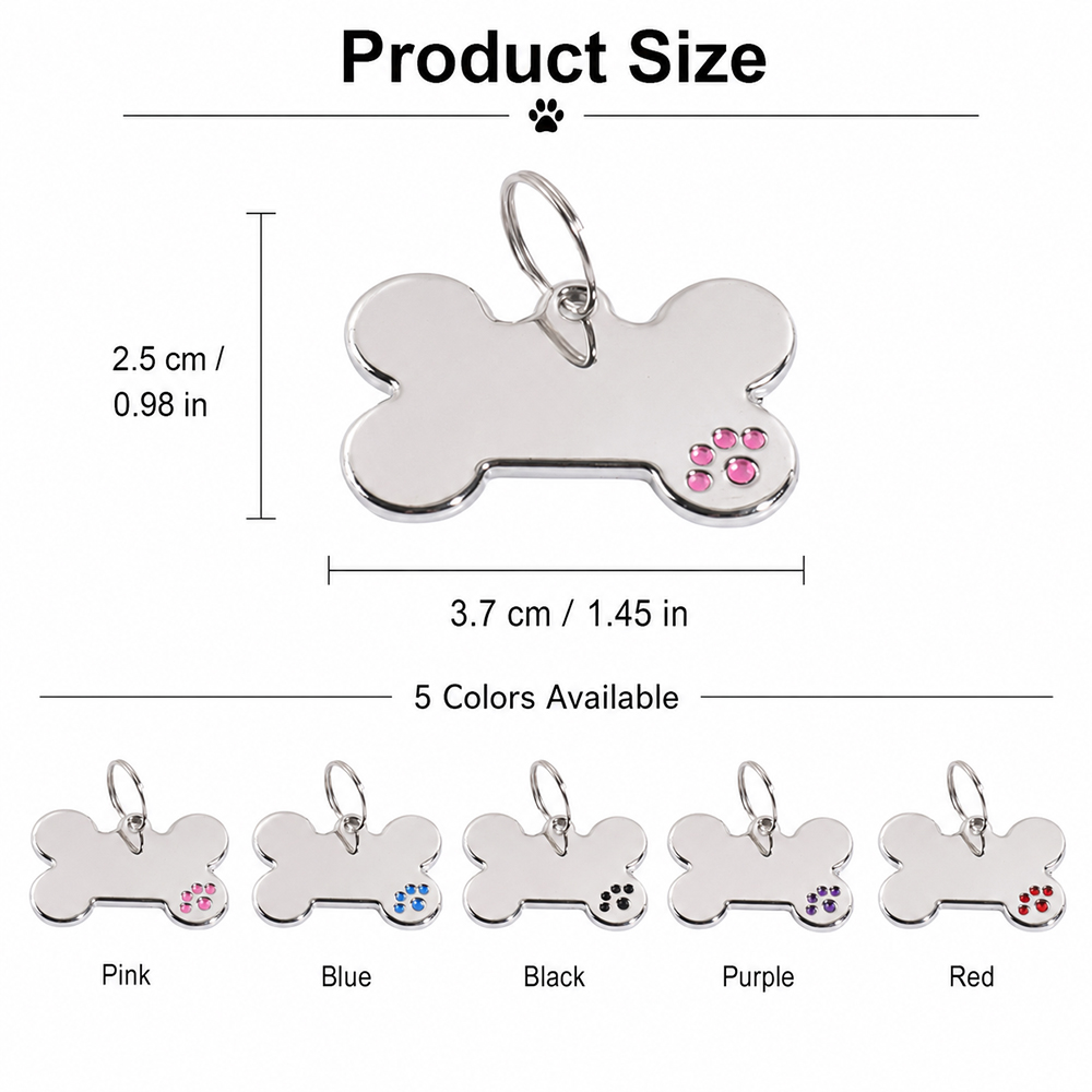 ป้ายชื่อสุนัขรูปกระดูกแบบกำหนด - Pet Portrait Custom บทวิจารณ์และราคา