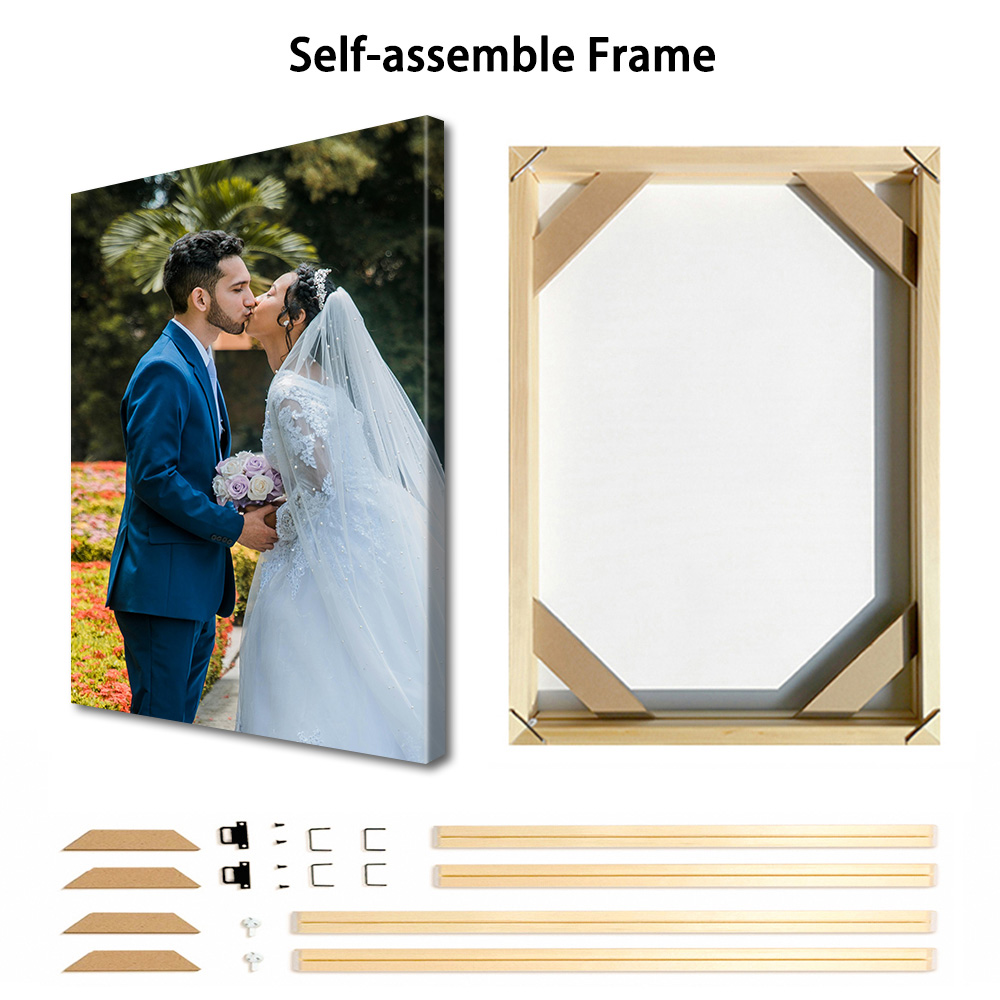 ภาพถ่ายสั่งทำบนผืนผ้าใบ 1 ชิ้น - Engraved Wood Frame บทวิจารณ์และราคา