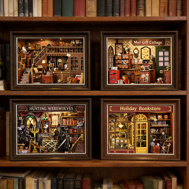 ชุดทำเอง DIY 3D บ้านไม้จิ๋วพร้ - Engraved Wood Frame บทวิจารณ์และราคา