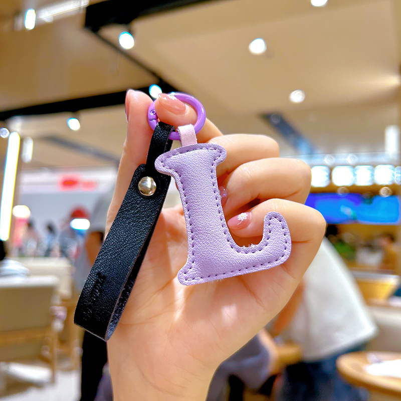 Creative PU หนัง 26 ตัวอักษรพว - Monogram Keychain Leather บทวิจารณ์และราคา