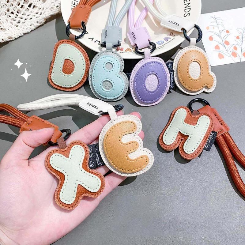 พวงกุญแจหนัง PU 26 ตัวอักษร แฟ - Monogram Keychain Leather บทวิจารณ์และราคา