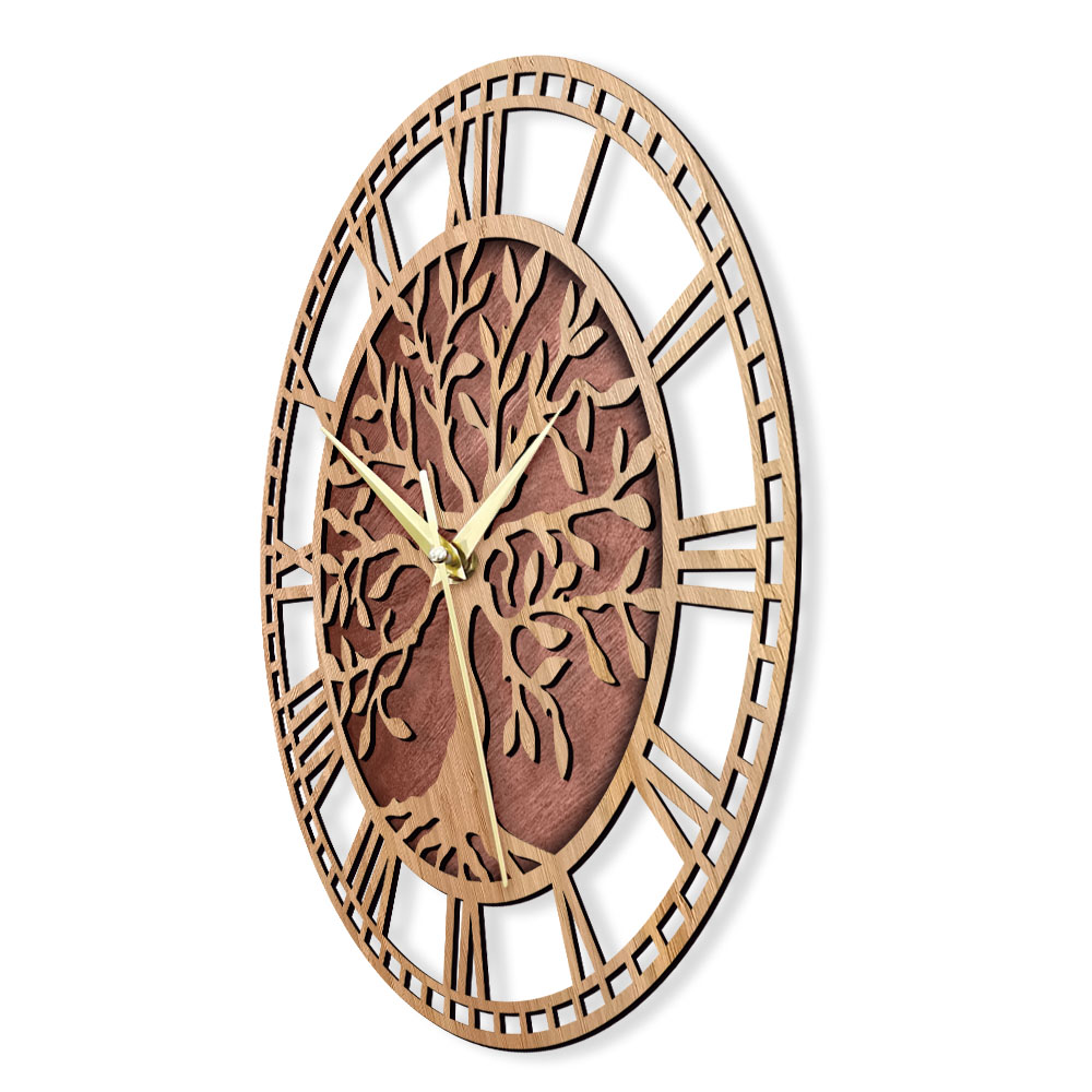 Tree of Life นาฬิกาไม้บ้านไร่ส - Family Tree Print บทวิจารณ์และราคา