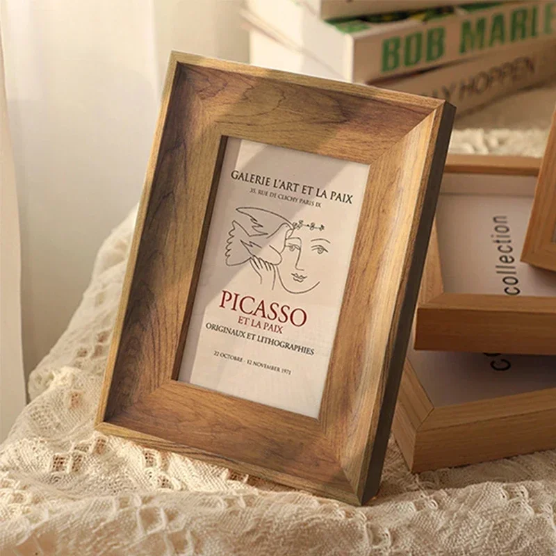 กรอบรูปไม้ 5/6/7/8/10 นิ้ว A4  - Engraved Wood Frame บทวิจารณ์และราคา