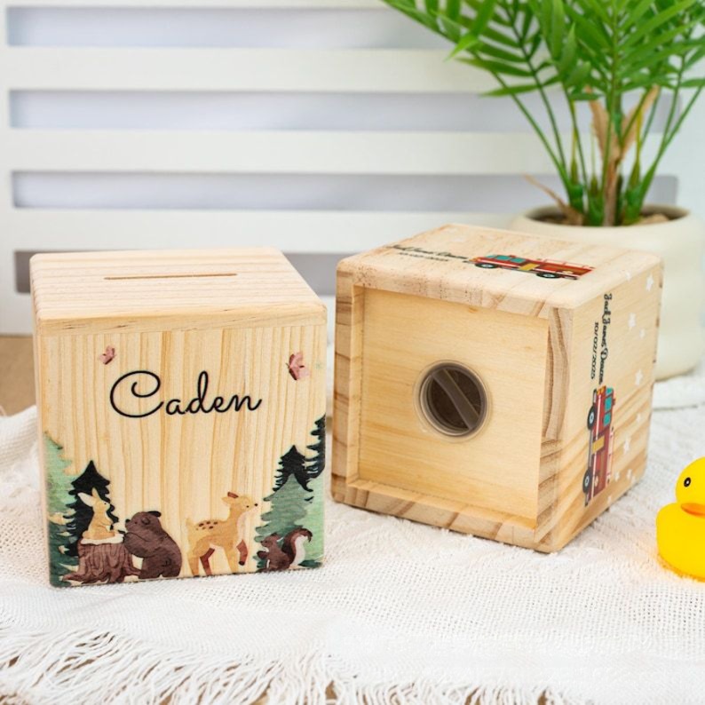 กล่องออมสินเด็กแบบกำหนดเอง, กล - Personalized Name Box บทวิจารณ์และราคา