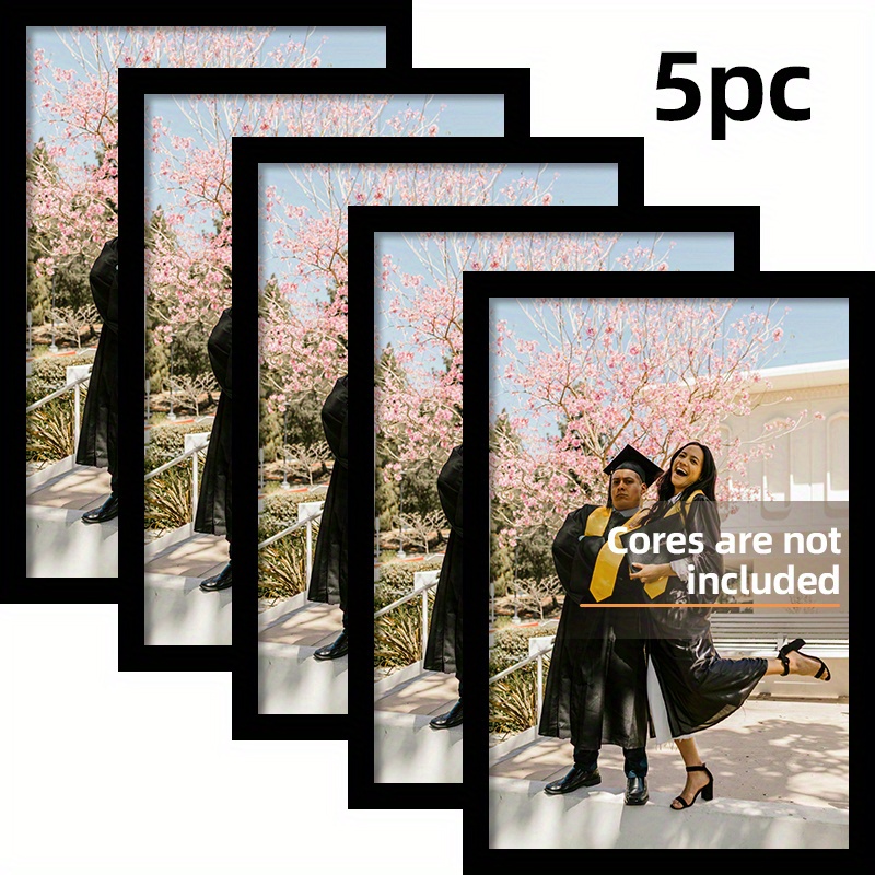 กรอบรูปไม้สีดำขนาด A4 ชุด 5 ชิ - Engraved Wood Frame บทวิจารณ์และราคา