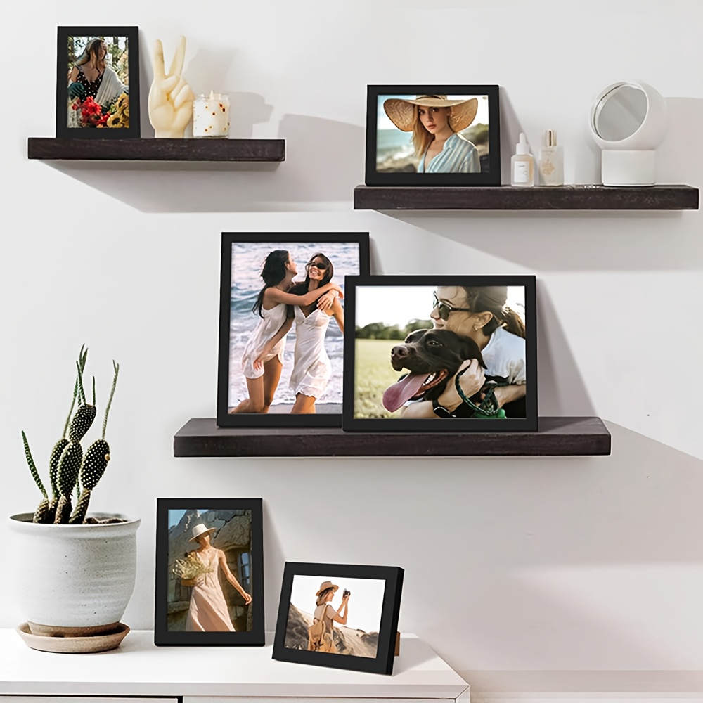 กรอบรูปไม้สีดำขนาด A4 ชุด 5 ชิ - Engraved Wood Frame บทวิจารณ์และราคา