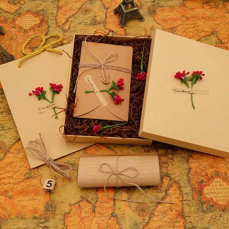 Retro ซองจดหมายโรแมนติกดอกไม้ต - Wax Seal Letter Kit บทวิจารณ์และราคา