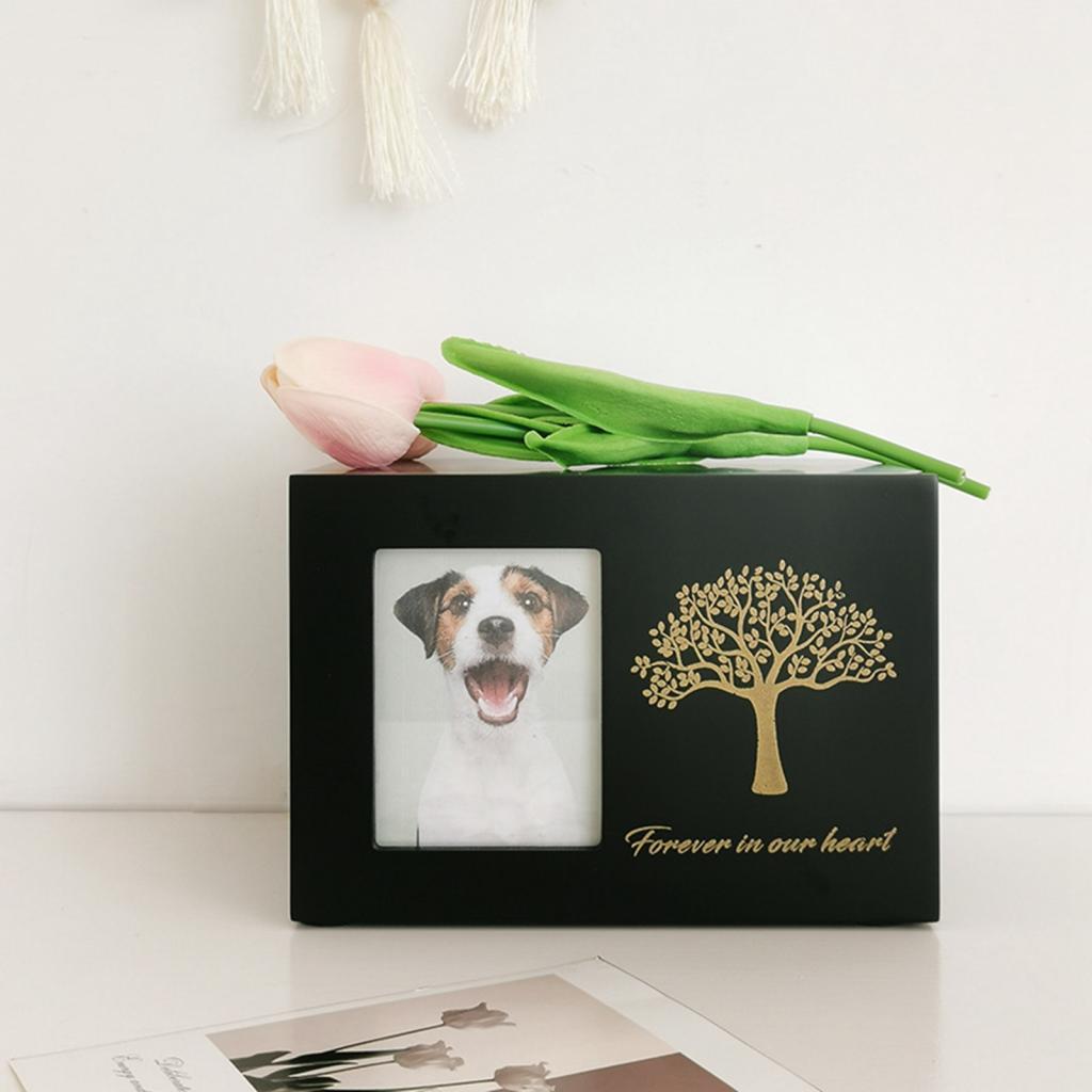 โกศใส่ไม้สำหรับงานศพสุนัขพร้อม - Engraved Wood Frame บทวิจารณ์และราคา