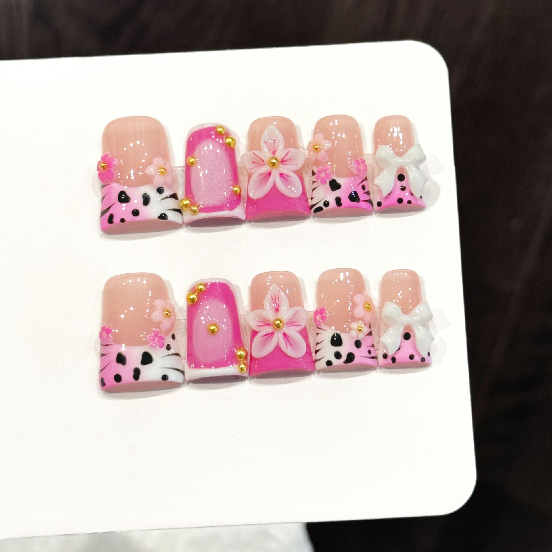 ชุดเล็บปลอมสไตล์ทะเล 10 ชิ้น แ - Pressed Flower Art บทวิจารณ์และราคา