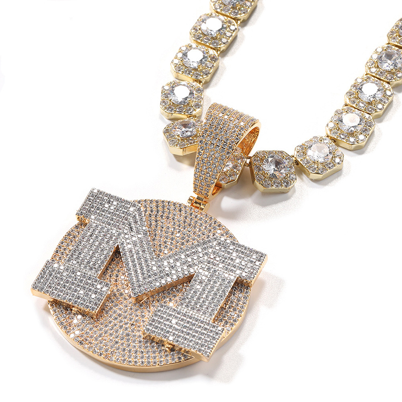 สร้อยคอจี้วงกลมตัวอักษรออกแบบไ - Name Necklace Custom บทวิจารณ์และราคา