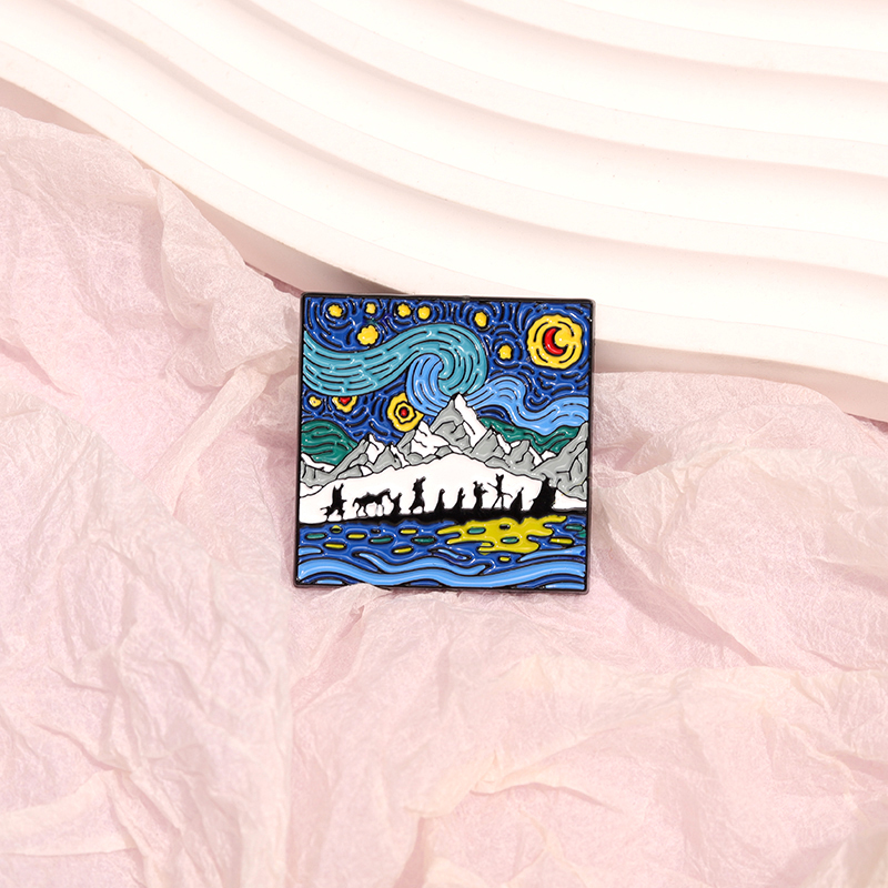 Night Sky ภาพวาดสีน้ํามันเคลือ - Custom Night Sky บทวิจารณ์และราคา