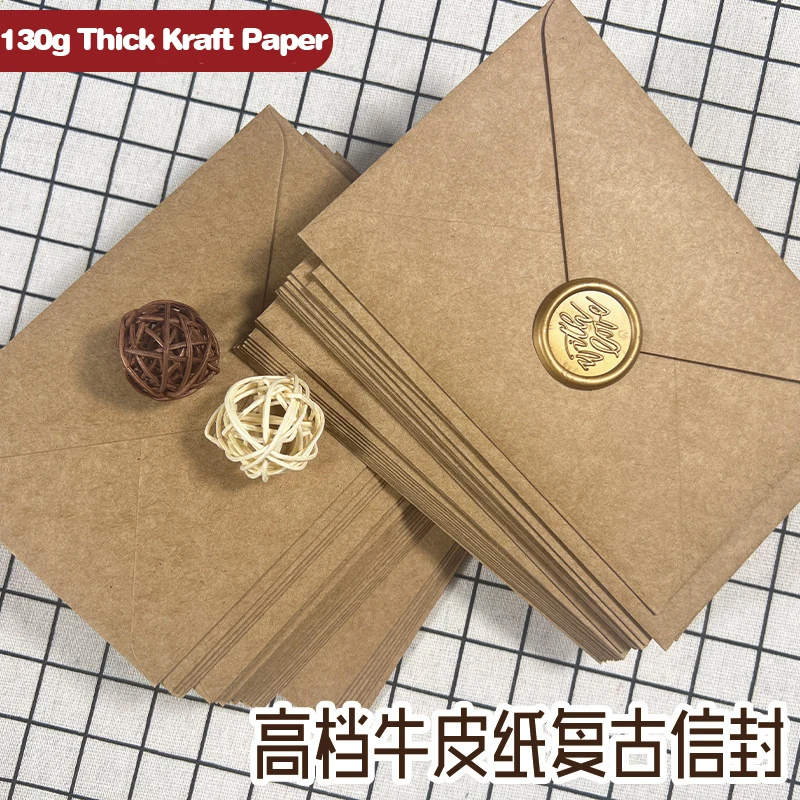 50 ชิ้นกระดาษคราฟท์สีน้ำตาลซอง - Wax Seal Letter Kit บทวิจารณ์และราคา
